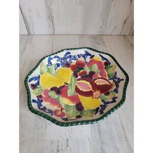 Fitz Floyd AS IS Fruit platter plate vintage xmas kitchen